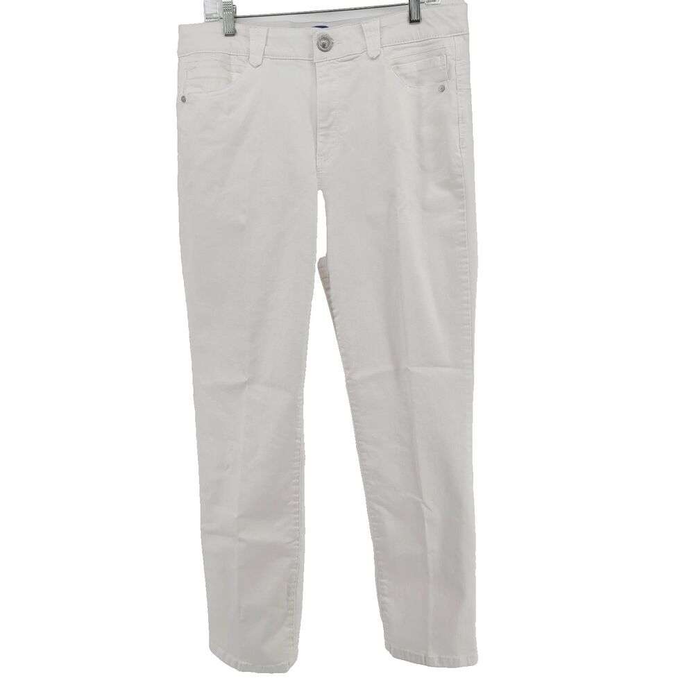 Democracy "Ab" Solution Straight Leg Women's 16 Jeans Optic White Stretch